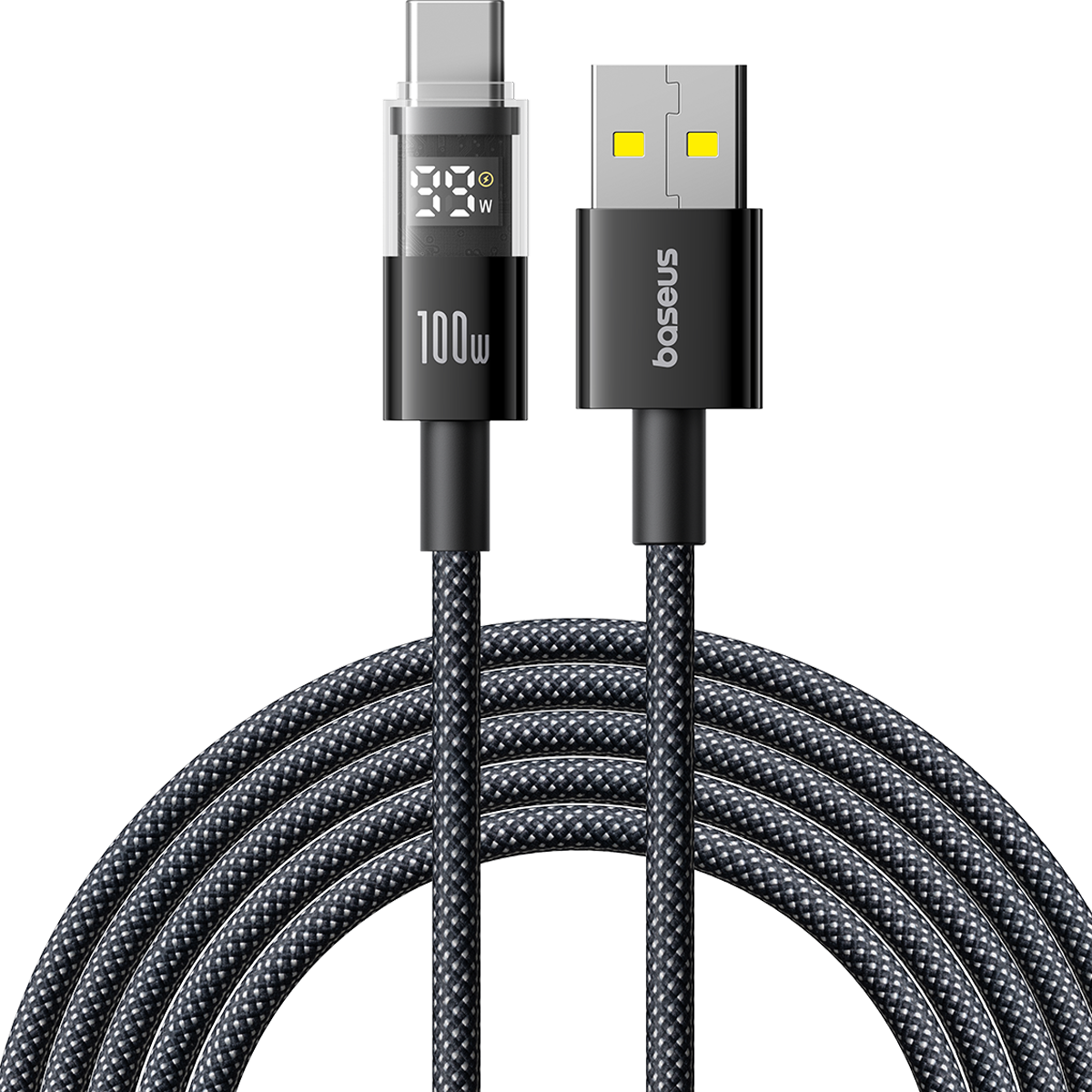Baseus Display 2 Fast Charging Data Cable USB-A to USB-C 100W
