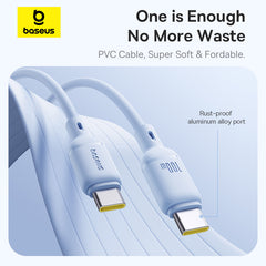 Baseus Silky Series Fast Charging Cable Type-C to Type-C 100W -P10377704313-00