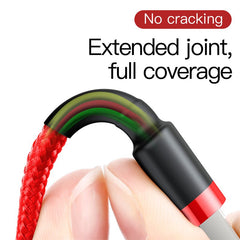 Baseus Cafule Cable for iPhone X, XS, 11, 12, 13 USB to Lightning Fast Charging Cable 2.4A (CALKLF-B09)