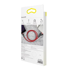 Baseus Cafule Cable for iPhone X, XS, 11, 12, 13 USB to Lightning Fast Charging Cable 2.4A (CALKLF-B09)