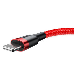 Baseus Cafule Cable for iPhone X, XS, 11, 12, 13 USB to Lightning Fast Charging Cable 2.4A (CALKLF-B09)
