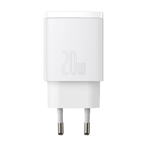 Baseus Compact Quick Wall Charger 20W (CCXJ-B02) (WHITE)