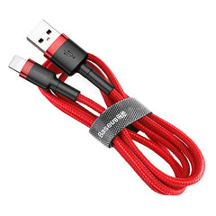 Baseus Cafule Cable for iPhone X, XS, 11, 12, 13 USB to Lightning Fast Charging Cable 2.4A (CALKLF-B09)