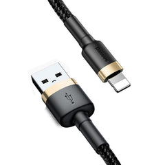 Baseus Cafule Cable for iPhone X, XS, 11, 12, 13 USB to Lightning Fast Charging Cable 2.4A (CALKLF-B09)