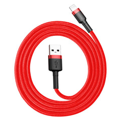 Baseus Cafule Cable for iPhone X, XS, 11, 12, 13 USB to Lightning Fast Charging Cable 2.4A (CALKLF-B09)