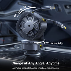 Baseus PrimeTrip VR2 Max Car Charger with Retractable Cable 3C+U 100W Cosmic Black-C0206600