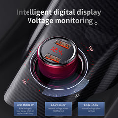 Baseus Magic Series PPS USB-C / USB-A 45W PD QC 6A car charger - black-CCMLC20C-01