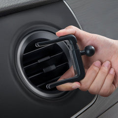 Baseus Metal Age II Round Air Vent Gravity Phone Holder Black (SUJS030001)