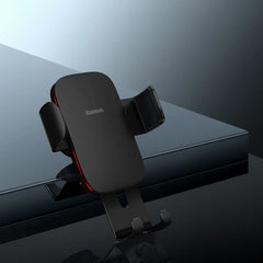 Baseus Metal Age II Round Air Vent Gravity Phone Holder Black (SUJS030001)