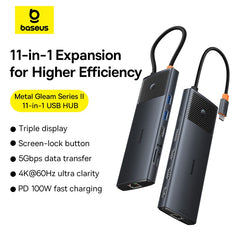 Baseus USB Hub Metal Gleam Series Multi-functional Type-C-B00061801123-00