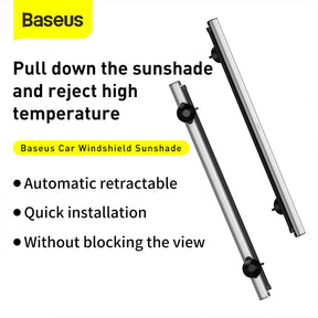 Baseus Car Roller Blind Sunblind On WindSHIELD Silver (CRZYD-B0S)