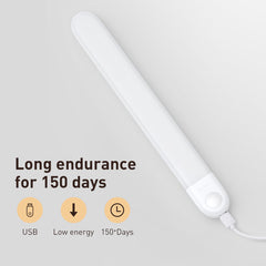 Baseus Sunshine Magnetic Lamp Natural Light LED Flashlight + Charging Cable White (DGSUN-YA02)