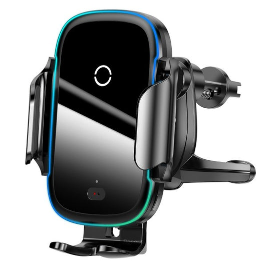 Baseus Automatic Electric Car Holder Qi Wireless Charger 15W Black (WXHW03-01)