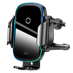 Baseus Automatic Electric Car Holder Qi Wireless Charger 15W Black (WXHW03-01)
