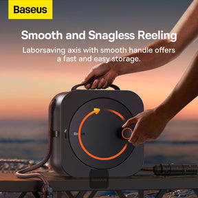 BASEUS GF8 Self-storage Water Spray Gun 16.2m Rotating Adjustable Car Washer for Garden, Car Cleaning CPGF130101