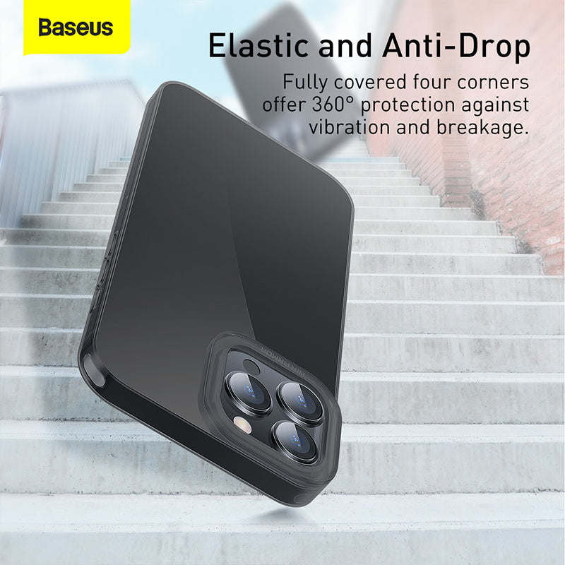 Baseus Simple Series Case Transparent Gel Case iPhone 13 Black (iPhone 13 Pro 6.1 inch) ARAJ000401