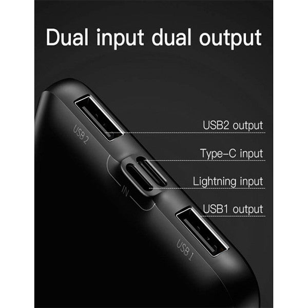 External battery 10000mAh with wireless charging Baseus Full Screen Wireless Charger - Black (PPALL-CEX01)