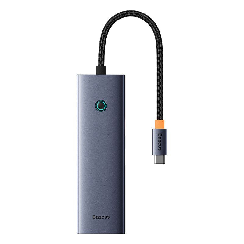 Baseus UltraJoy Series 7-Port HUB Docking Station Space Grey（Type-C to HDMI4K@60Hz*1+USB3.0*2+PD*1+RJ45*1+SD/TF3.0*1）