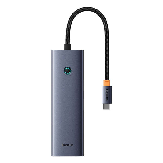 Baseus UltraJoy Series 7-Port HUB Docking Station Space Grey（Type-C to HDMI4K@60Hz*1+USB3.0*2+PD*1+RJ45*1+SD/TF3.0*1）