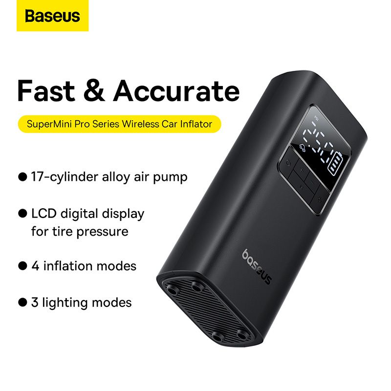 Baseus SuperMini Pro系列无线车载充气机 C11159300111-00