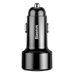 Baseus Magic Series PPS USB-C / USB-A 45W PD QC 6A car charger - black-CCMLC20C-01