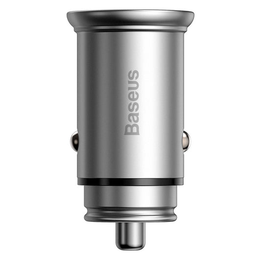 Baseus  Circular metal A+C 30W PPS Car Charger  Silver-CCALL-BS0S