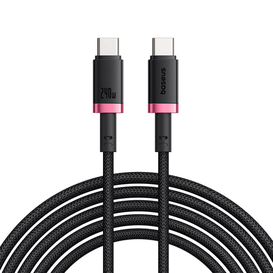 Baseus Dura Fast Charging Data Cable USB-C to USB-C 240W 1m Red Black-P10377803U03-01