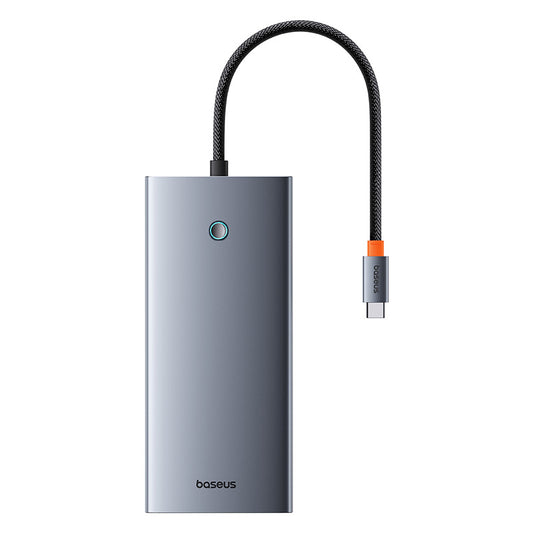 Baseus PortalJoy Series 13-Port  HUB Space Grey （Type-C to HDMI4K@60Hz*2+DP4K@120Hz*1+VGA*1+USB3.1*2+Type-C3.1*1+USB2.0*1+PD*1+RJ45*1+SD/TF*1+3.5mm*1)- B00053002811-00