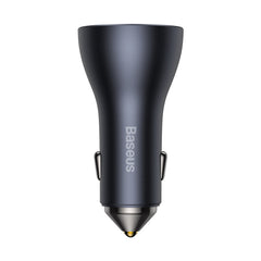 Baseus Golden Contactor Pro Triple Fast Charger Car Charger 65W U+C+C Dark Gray-CGJP010013