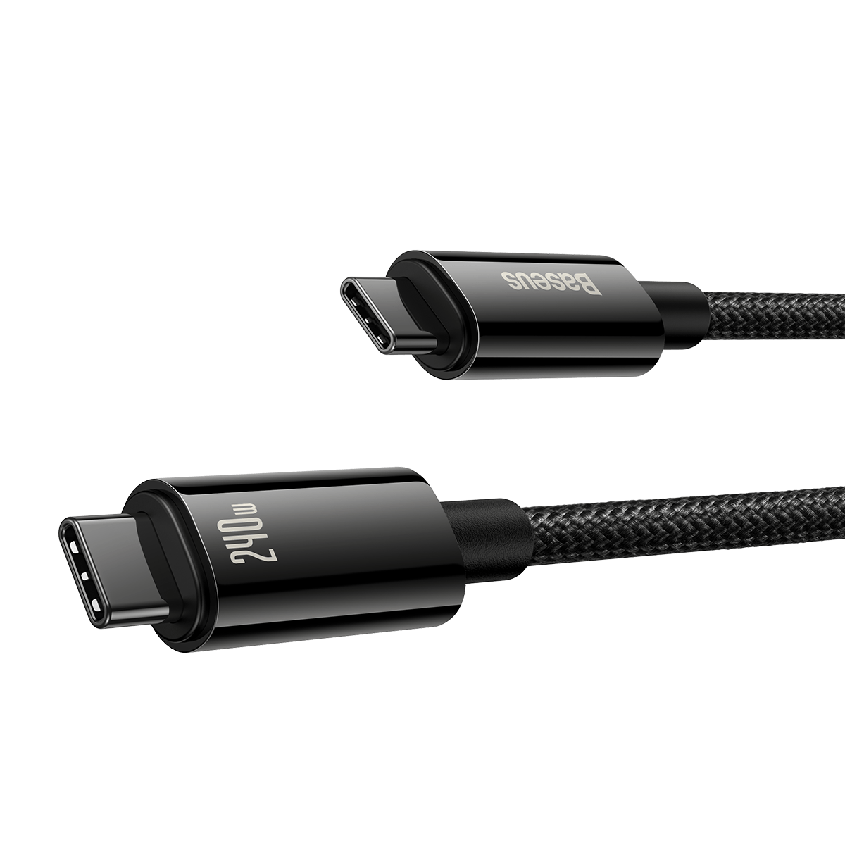 Baseus Tungsten Gold 240W 1m USB-C to USB-C cable (black).