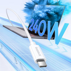 Baseus Superior Series 2 USB4 Full-Function Fast Charging Cable Type-C to Type-C 240W 1m Moon White-P10365200211-02