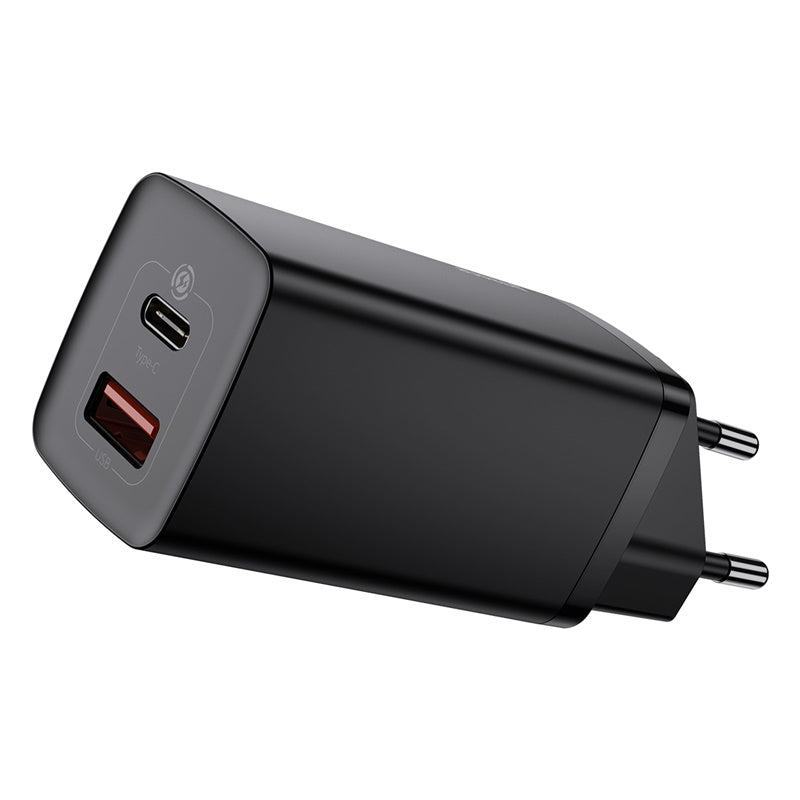 Baseus GaN2 Lite Quick Charger C+U 65W EU Black