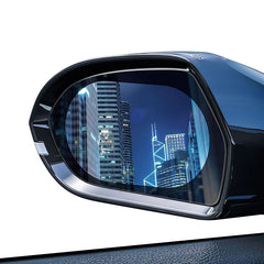 Baseus 0.15mm Rainproof Film for Car Rear-View Mirror (Oval 2 pcs/pack 135*95mm)Transparent-SGFY-C02