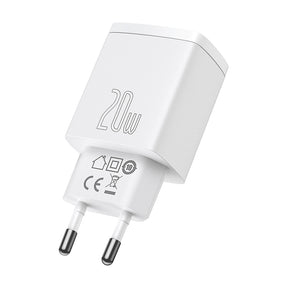 Baseus Compact Quick Wall Charger 20W (CCXJ-B02) (WHITE)