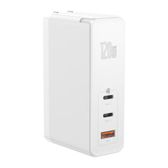 Baseus 120W 2*Type-C / USB-C + USB Ports GaN Mini Fast Charger  Type-C Data Cable, US Plug CCGAN-I01