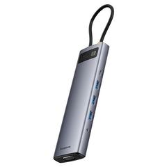 Baseus Hub 11in1 StarJoy Metal Glam Series, USB-C to HDMI +VGA + 3 x USB 3.0 + USB 2.0+USB-C PD + RJ45 + SD/TF +3,5mm-B00030709811-00
