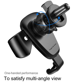 Baseus Gravity Car Mount gravity air vent car holder for 4-6" phone black (SUYL-01)