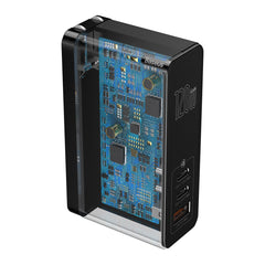 Baseus 120W 2*Type-C / USB-C + USB Ports GaN Mini Fast Charger with 100W Type-C Data Cable, US Plug CCGAN-I01