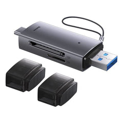 Baseus Lite Series USB-A + Type-C to TF Memory Card Reader Portable 2TB Large Capacity Card Reader Compatible with Phones Tablets Laptops WKQX060113