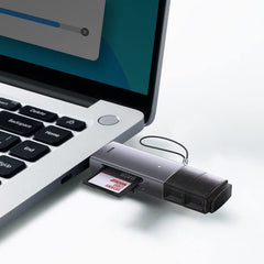Baseus Lite Series USB-A + Type-C to TF Memory Card Reader Portable 2TB Large Capacity Card Reader Compatible with Phones Tablets Laptops WKQX060113