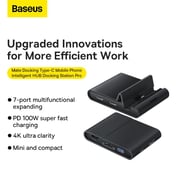 Baseus Mate Docking Pro Type-C Mobile Phone Intelligent HUB black WKMD000001