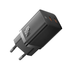 -Baseus GaN5 Pro Fast Charger C+C 40W EU Black-CCGP180101