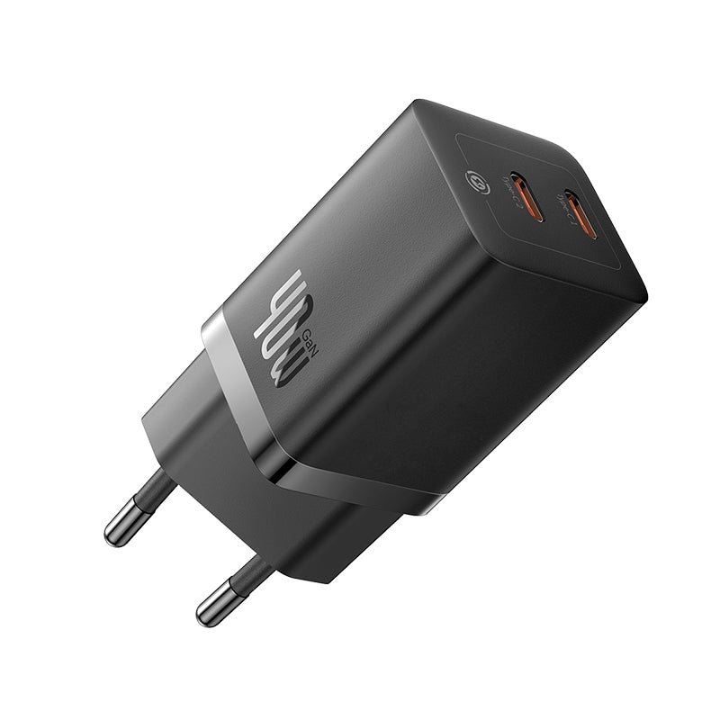 -Baseus GaN5 Pro Fast Charger C+C 40W EU Black-CCGP180101