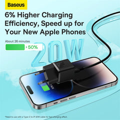 Baseus GaN5 Fast Charger(mini) 1C 20W EU Black