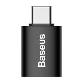 Baseus Type C to USB 3.1 OTG Adapter Ingenuity Series Fast Data Transfer Speed of 10Gbps Black ZJJQ000001