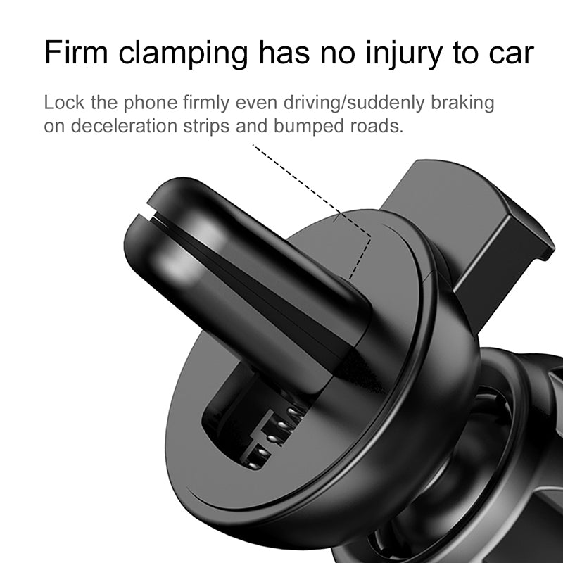 Baseus Gravity Car Mount gravity air vent car holder for 4-6" phone black (SUYL-01)