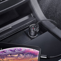 Baseus Magic Series PPS USB-C / USB-A 45W PD QC 6A car charger - black-CCMLC20C-01
