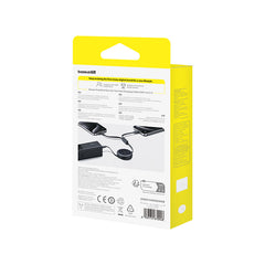 Baseus Bright Mirror Series One-for-two Fast Charging Data Cable Type-C to C+C 100W 1m Cluster Black -P10318602111-00