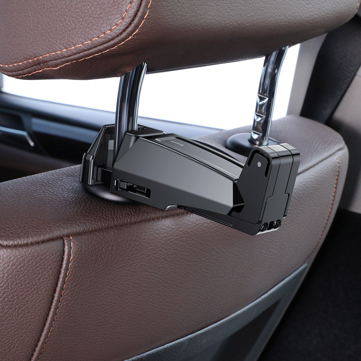 Baseus Backseat Vehicle Holder Car Hanger Phone Holder 4.0''-6.5'' For The Headrest Black (SUHZ-A01)