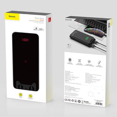 External battery 10000mAh with wireless charging Baseus Full Screen Wireless Charger - Black (PPALL-CEX01)